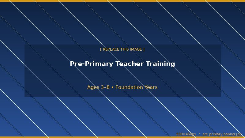 Pre-Primary Teacher Training