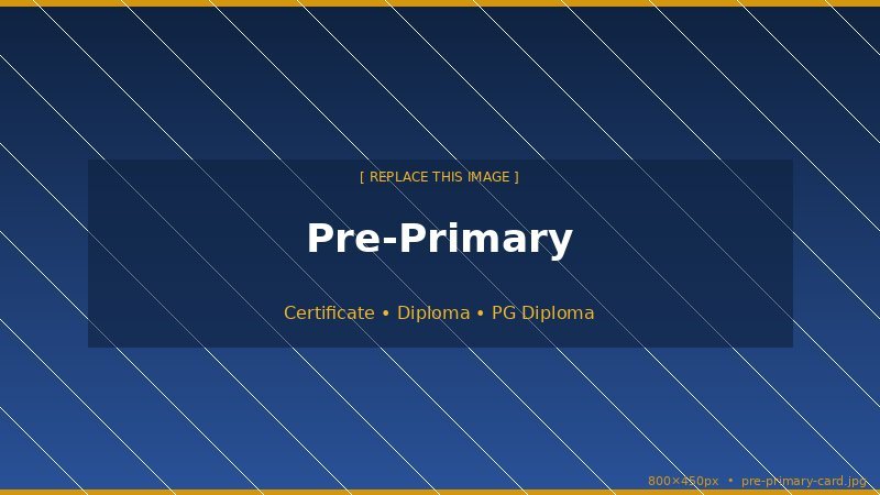 Pre-Primary Teacher Training