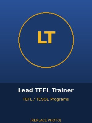 Lead TEFL Trainer