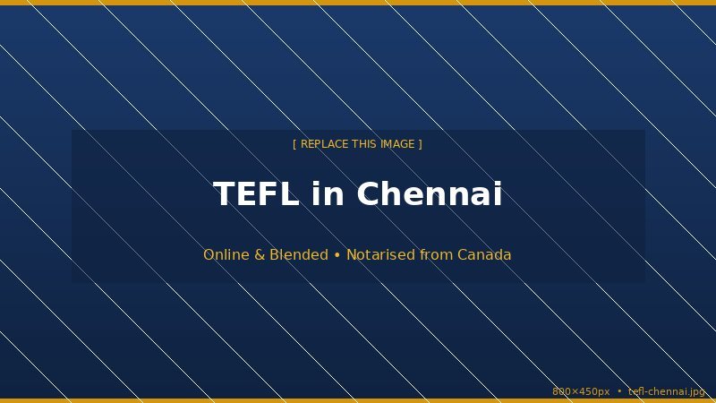 TEFL in Chennai