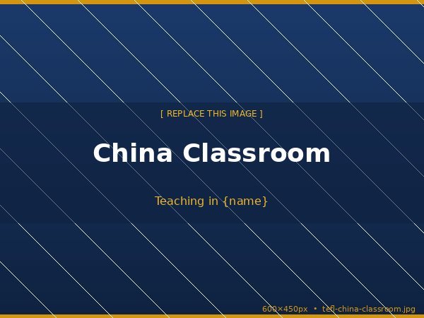 Teaching in China