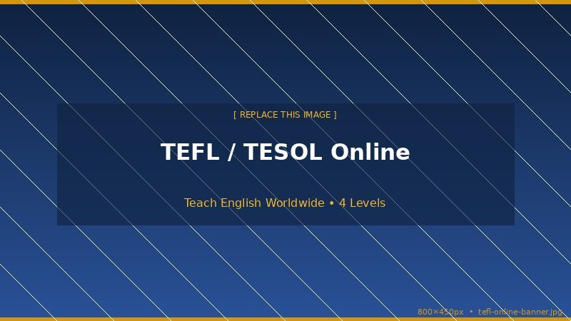 TEFL / TESOL Online