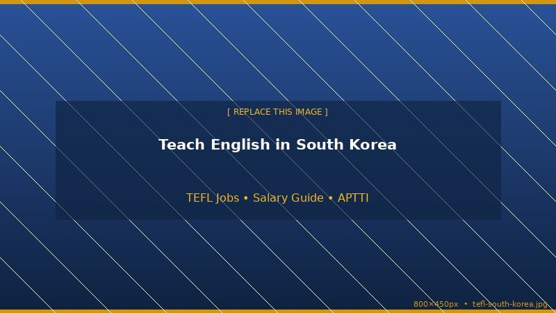 Teach English in South Korea